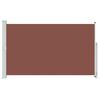vidaXL Zložljiva stranska tenda za teraso 180x300 cm rjava