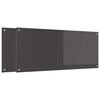 vidaXL Kuhinjski panel 2 pcs Temno siva 120 x 50 cm kaljeno steklo