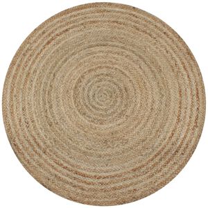 vidaXL Preproga iz pletene jute 150 cm okrogla