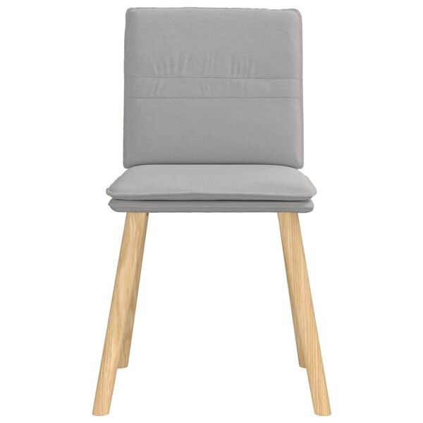 vidaXL Jedilni stoli 4 kosi Cloud Grey Fabric
