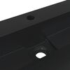vidaXL Umivalnik 120x46x11 cm liti mineral/ liti marmor mat črna