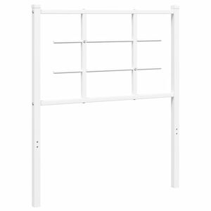 vidaXL Kovinsko nadomestno vzglavje belo 75 cm