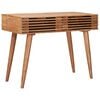vidaXL Ročno delana pisalna miza Teak rjava 100 x 48 x 76 cm