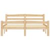 vidaXL Posteljni okvir iz trdne borovine 120x200 cm