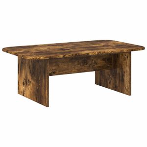 vidaXL Klubska miza Dimljeni oreh 93 x 53 x 33 cm Inženirski les