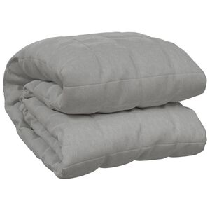 vidaXL Obtežena odeja siva 152x203 cm 11 kg blago