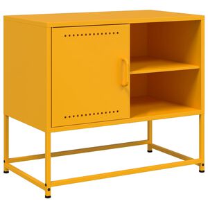 vidaXL TV omarica gorčično rumena 68x39x60,5 cm jeklo