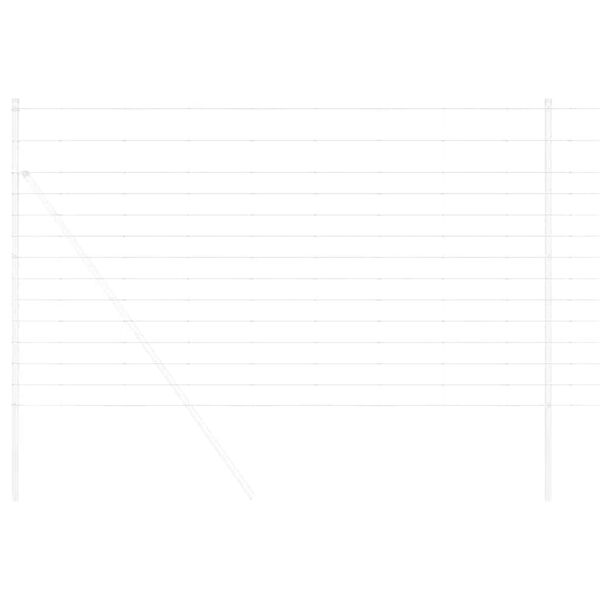 vidaXL Pa&scaron;na ograja srebrna 50 x 1,4 m Pocinkano jeklo