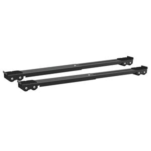 vidaXL Podstavek za pralni stroj 2 kos Črna 72 x 5 x 4,5 cm