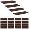 vidaXL Stopnice 20 kos 80 x 25 x 2 cm Temno rjava Trda bukovina