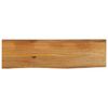 vidaXL Mizna plo&scaron;?a z naravnim robom 100x20x2,5 cm trden mangov les