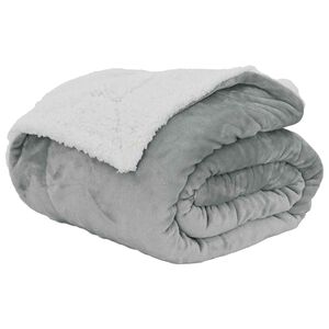vidaXL Odeja Siva 130 x 150 cm 1 kg Flis