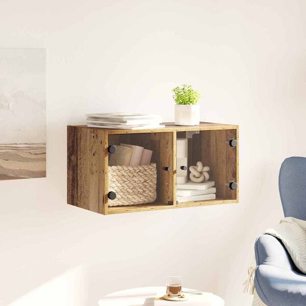 vidaXL Omarica na steni Star les 68 x 37 x 35 cm Konstruiran les