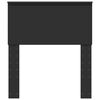 vidaXL Vzglavje z vzglavjem Črna Orehovina 75 cm Konstruiran les