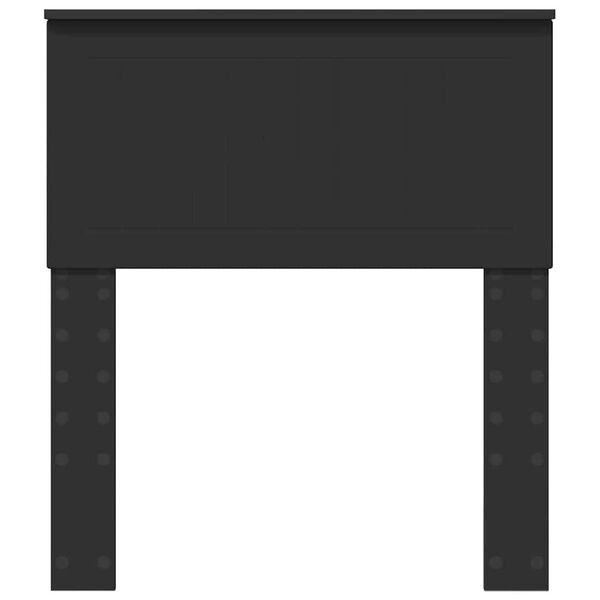 vidaXL Vzglavje z vzglavjem Črna Orehovina 75 cm Konstruiran les