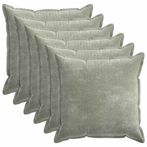 vidaXL Prevleka za blazino 6 kos HOUTEN Zelena 80 x 80 cm