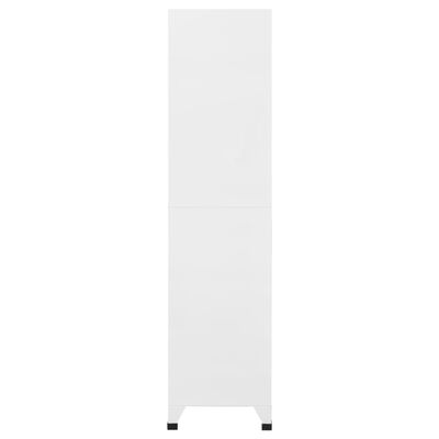 vidaXL Garderobna omara z 9 vrati jeklo 90x45x180cm siva