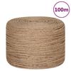 vidaXL Vrv iz jute 100 m dolžina 4 mm debelina