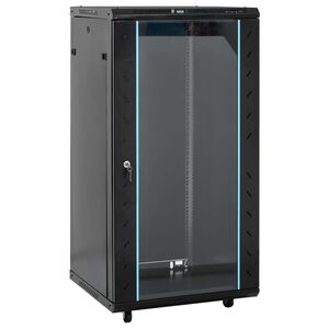 vidaXL 22U omrežna omarica z vrtljivimi nogami 19" IP20 60x60x120 cm