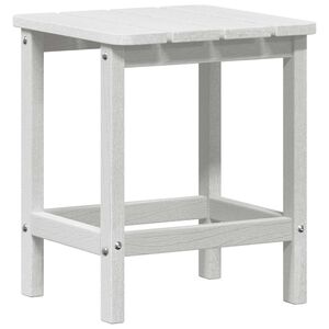 vidaXL Stranska miza Bela 38 x 38 x 46 cm Polietilen