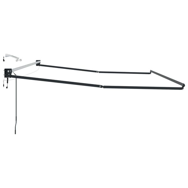 vidaXL Električni zložljivi okvir tende Antracit 4 &times; 3 m Aluminij