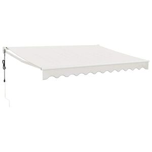 vidaXL Avtomatsko zložljiva tenda krem 3x2,5 m