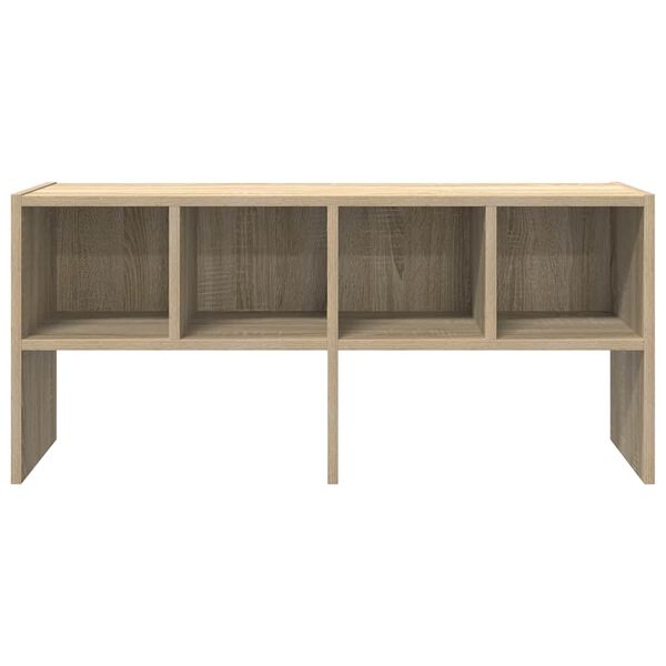 vidaXL Regal za čevlje zložljiva son. hrast 89,5x30x40 cm