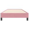 vidaXL Box Spring postelja brez vzmetnico Pink 100x220 cm Žamet