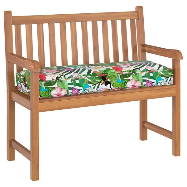 vidaXL Blazina Cvetlični večbarvno 110 x 40 x 8 cm Oxford tkanina