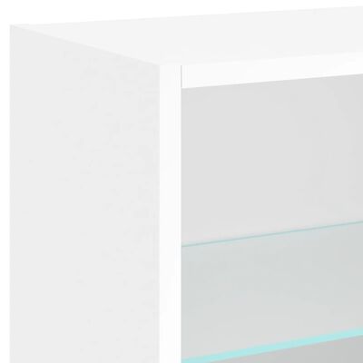 vidaXL Komplet TV omaric LED 5-delni bel inženirski les