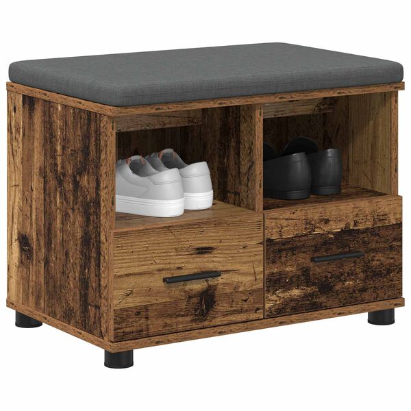 vidaXL Haldna klop z blazino s predalom Star les 60 x 38 x 46 cm