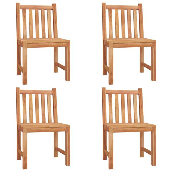 vidaXL Vrtna jedilna garnitura 5-delna trdna tikovina