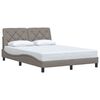 vidaXL Posteljni okvir brez vzmetnice taupe 120x200 cm blago