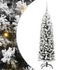 vidaXL Umestno božično drevo Zelena 150 cm PVC in Jeklo in Plastika
