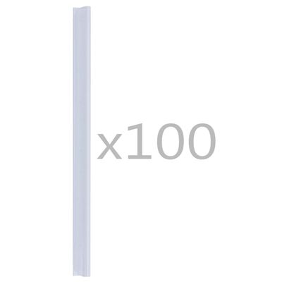 vidaXL Pritrdilne spone za ograjo 100 kosov PVC prozorne