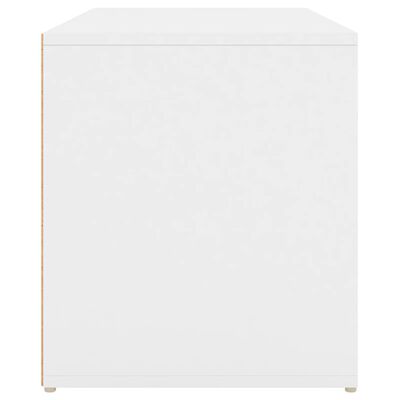 vidaXL Klop za hodnik 80x40x45 cm bela iverna plošča