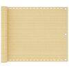vidaXL Balkonsko platno bež 75x600 cm HDPE