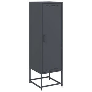 vidaXL Visoka omara antracitna 36x39x123 cm jeklo