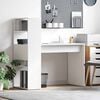 vidaXL Miza s polico Bela 113 x 54 x 120 cm Konstruiran les