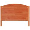 vidaXL Posteljni okvir brez vzmetnice voščeno rjav 90x190 cm borovina