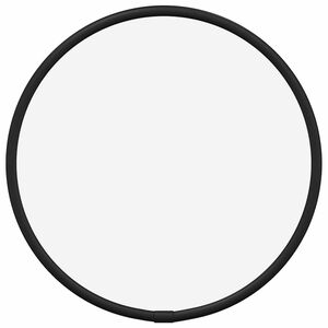 vidaXL Stensko ogledalo črno &Oslash; 20 cm okroglo
