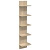 vidaXL Stenska polica Sonoma hrast 22 x 15 x 100 cm Inženirski les
