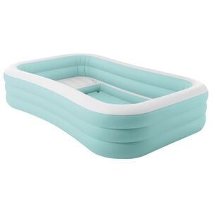INTEX Ležalnik za bazen INTEX Sveta modra in bela 264 x 165 x 56 cm