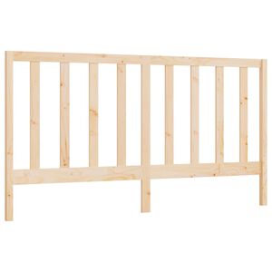 vidaXL Posteljno vzglavje 206x4x100 cm trdna borovina