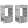 vidaXL Stranska miza 2 kos Siva Sonoma 30 x 30 x 56 cm Inženirski les