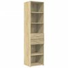 vidaXL Visoka omara sonoma hrast 45x42,5x185 cm inženirski les