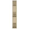 vidaXL Knjižna omara za razdelitev prostora sonoma hrast 100x24x155 cm