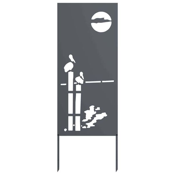 vidaXL Zaslon za zasebnost v vrtu Antracit 50 x 140 cm Mnogi jeklo