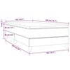vidaXL Box spring postelja z vzmetnico temno modra 100x200 cm žamet