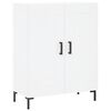 vidaXL Komoda bela 69,5x34x90 cm inženirski les